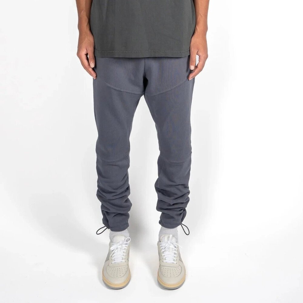 Richie Le Men's Corded Daily Sweatpants Slate Blue Size M